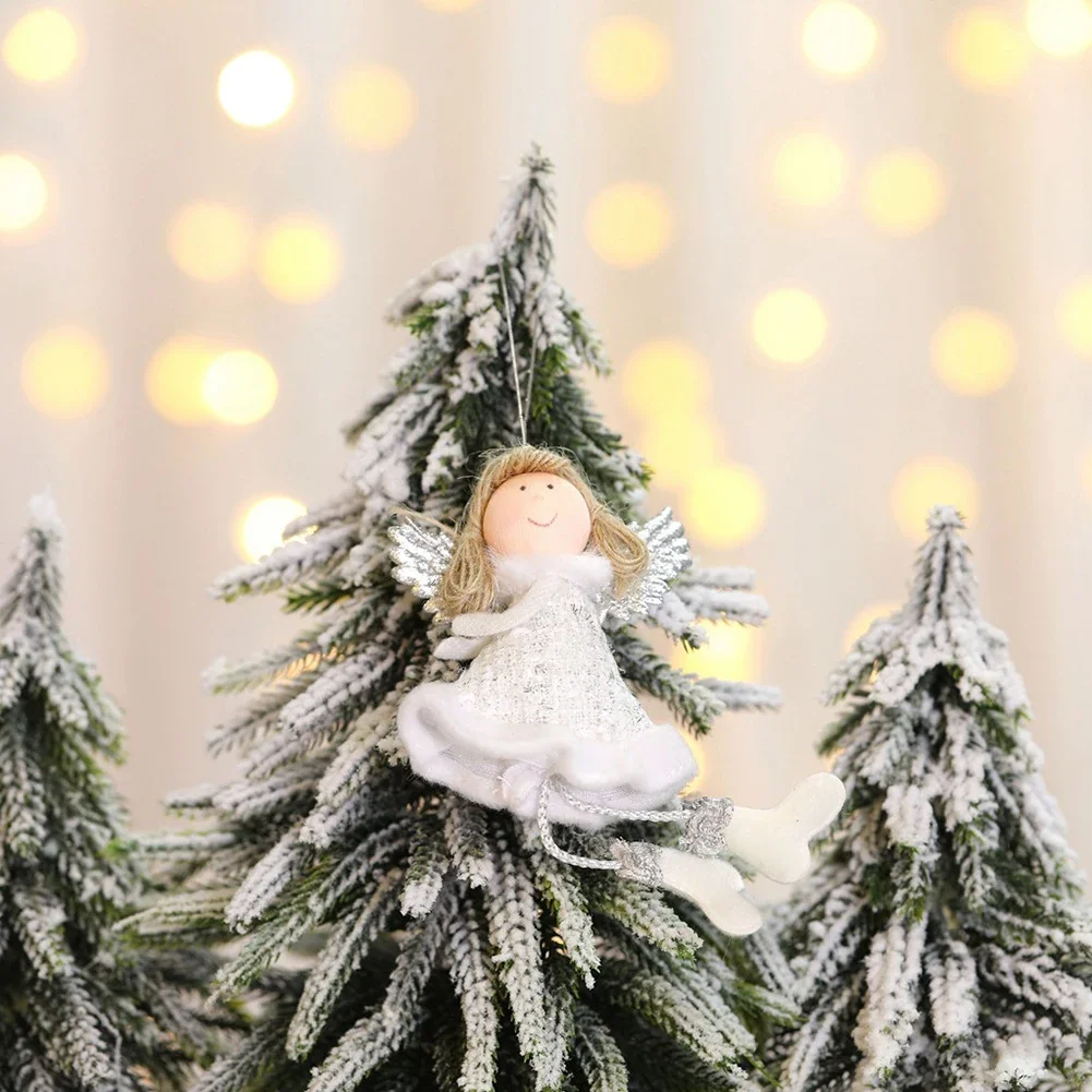 Подвесной кулон с ангелом плюшевая кукла подвеска рождественское празднование