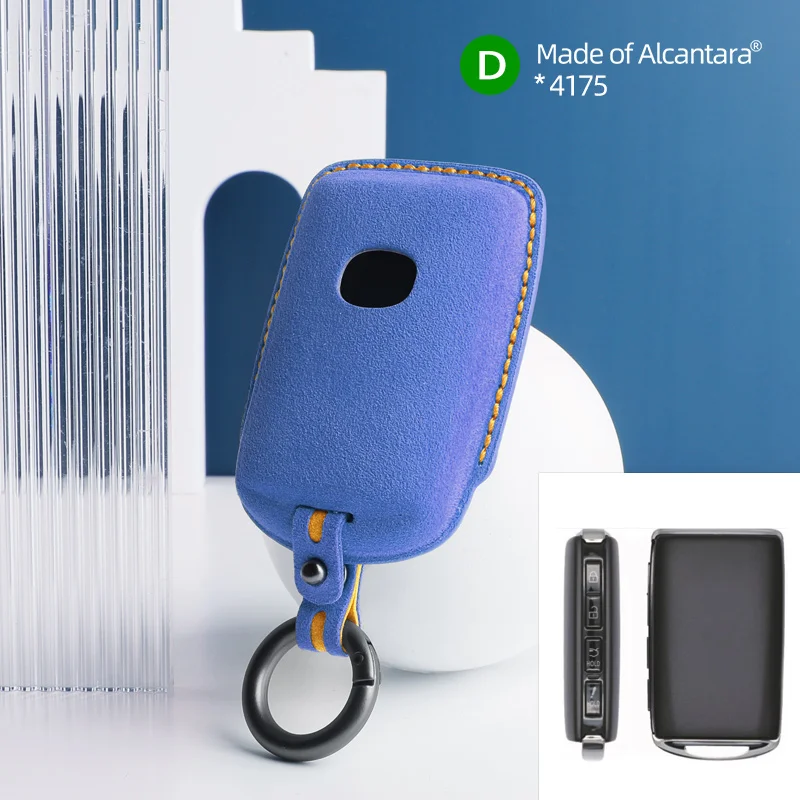 

Чехол для ключей от машины для Mazda 3 6 CX30 CX50 CX60 CX5 CX8 CX9 MX30, замшевый брелок из алькантары, 4 кнопки, защитные аксессуары
