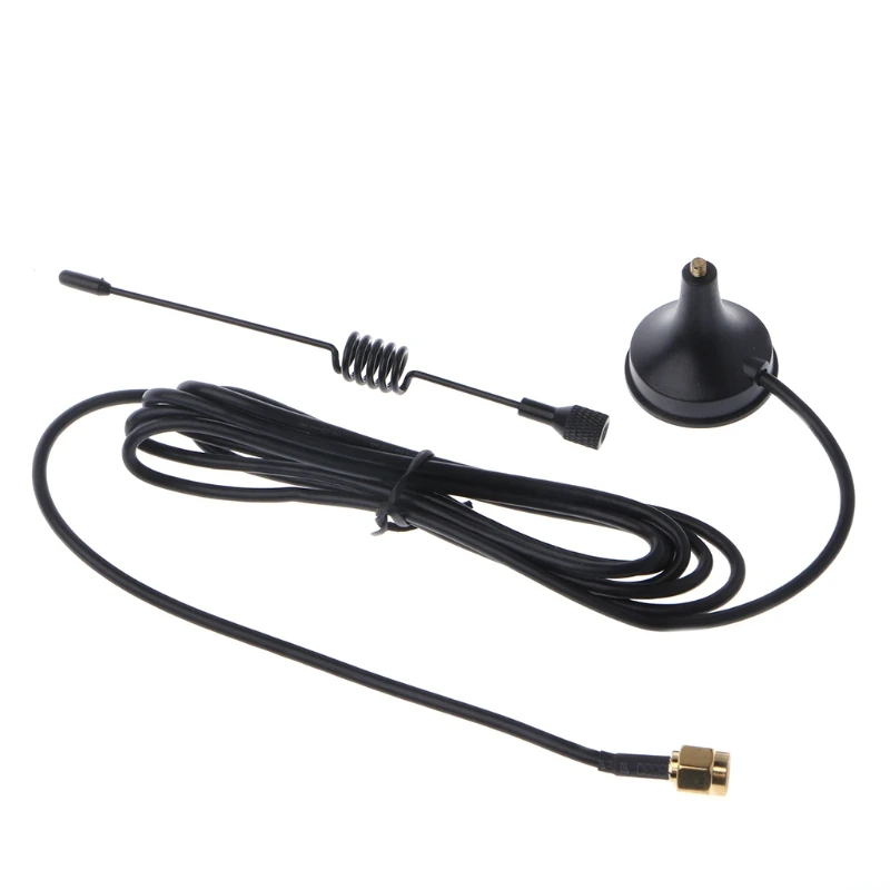 

433MHz Antenna 5dbi Male RG174 Cable GSM GPRS 1.5M Base For Ham Radio Dropship