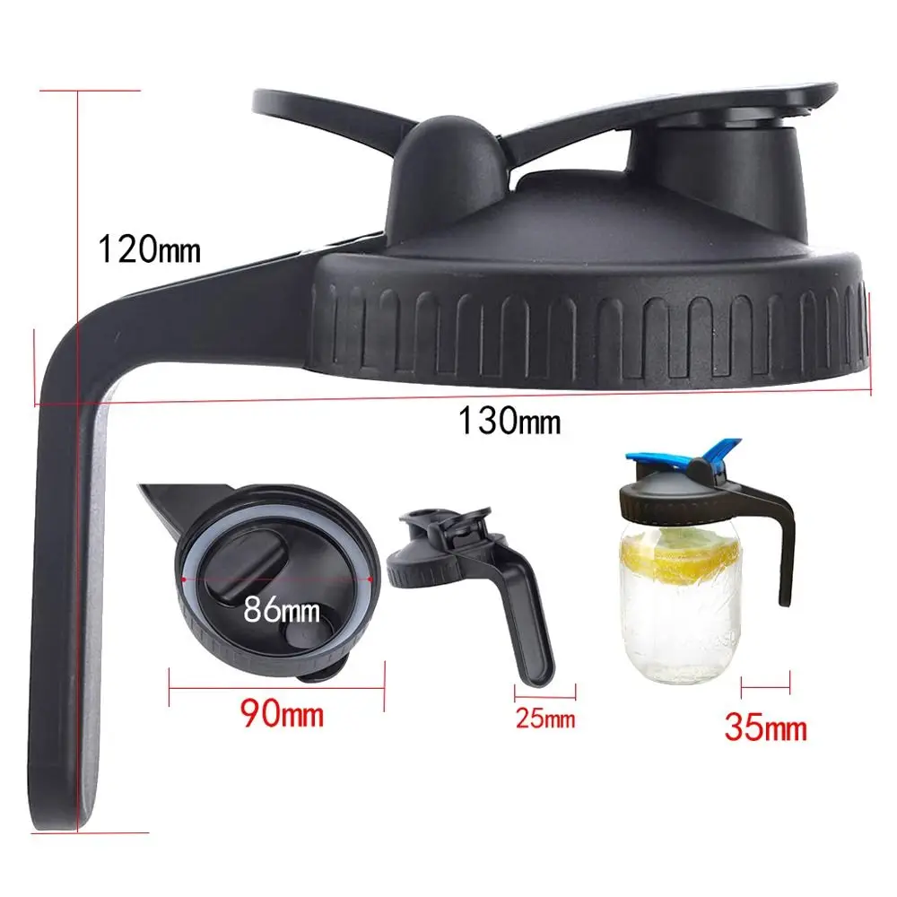 Герметичная крышка бутылки с отверстием для приготовления пищи 86 мм