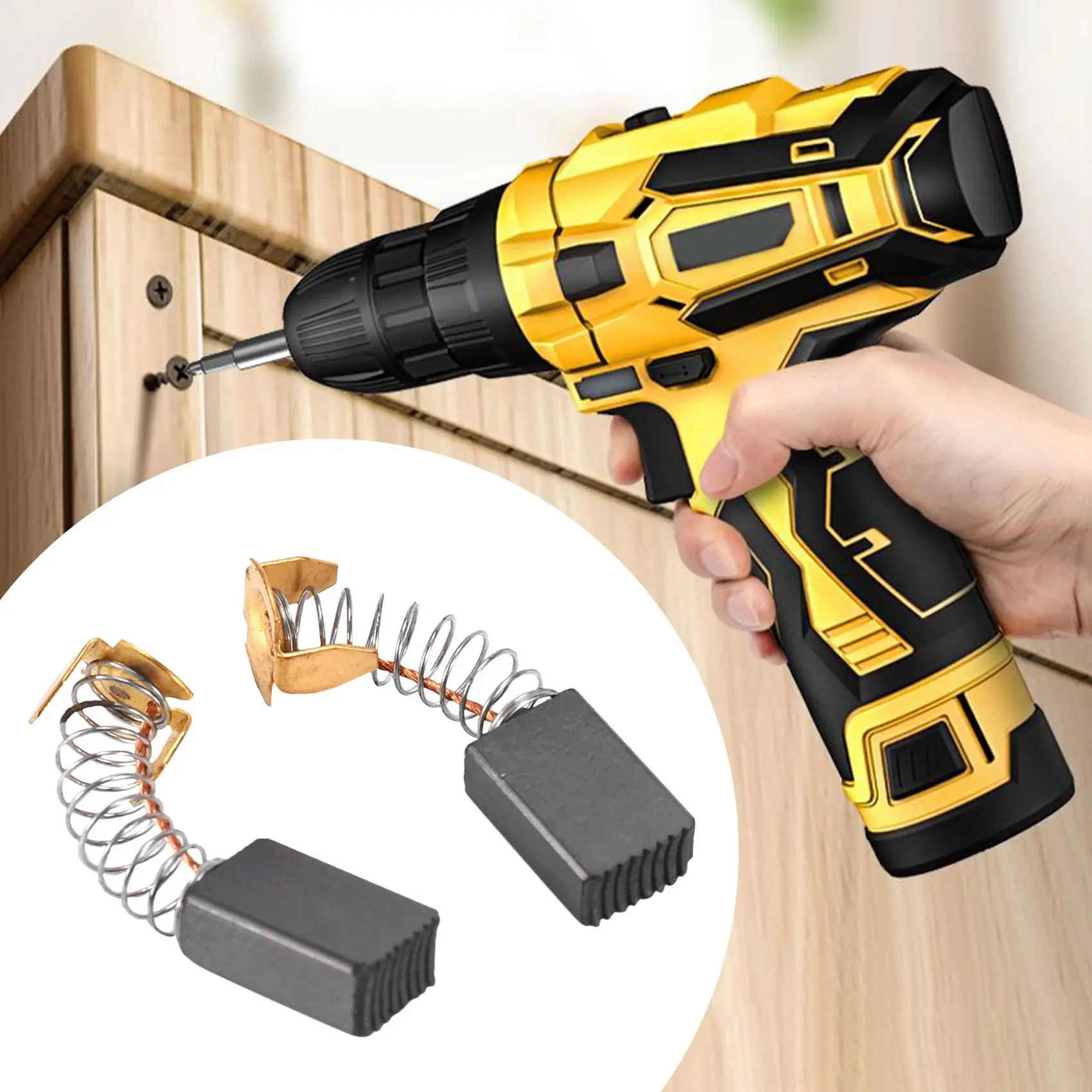 2 шт. щётки для электродрели 15 х9х6 мм