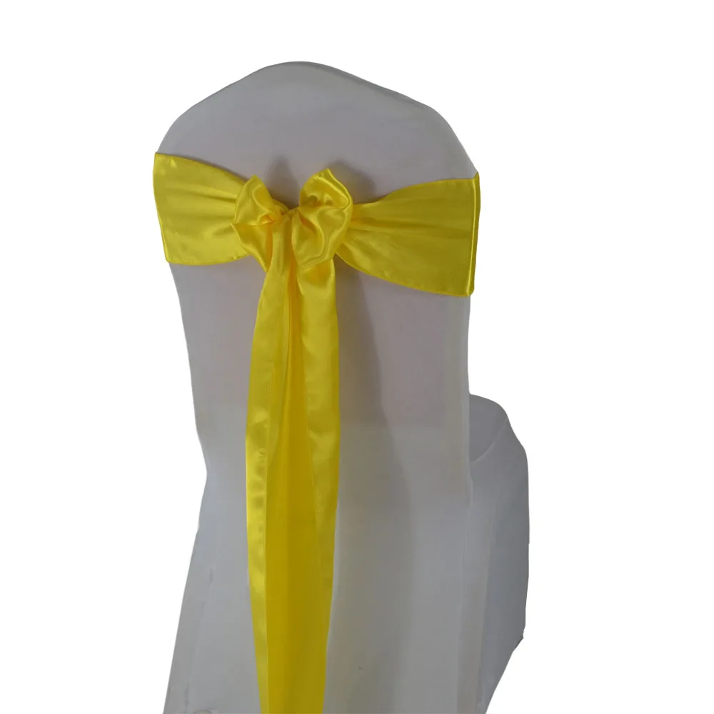 

(10/50pcs) Satin Sashes Wedding Chair Decoration Ribbon Band Belt Ties Bow Sash Christmas Birthday Indoor/Outdoor Party Supplies