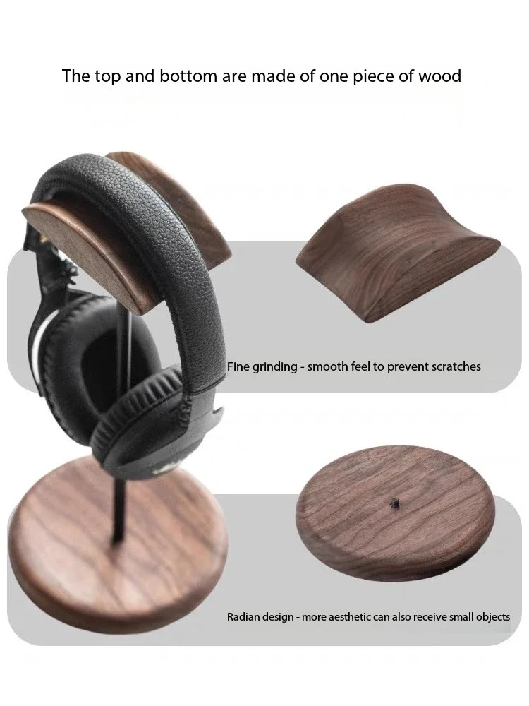 Подставка для гарнитуры из цельного дерева компьютерный стол монитор устройство