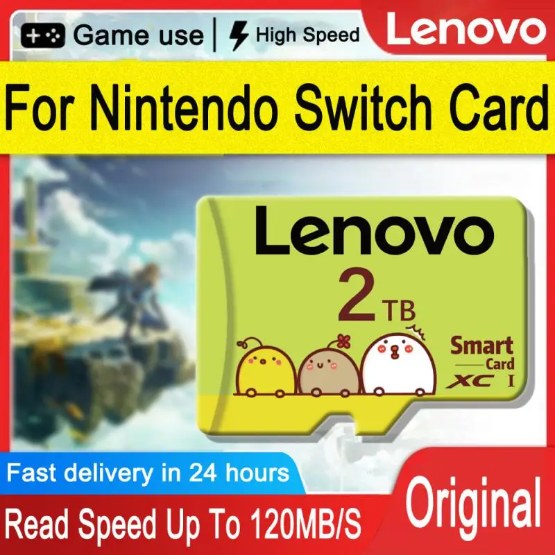 Карта памяти Lenovo UHS-I 128 Гб 64 256 ГБ Micro TF SD Card C10 флэш-карта 512 1 ТБ карта 100 Мб/с для