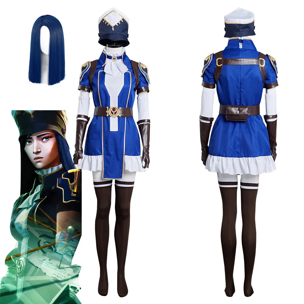

Arcane: Game- Caitlyn The Sheriff Of Piltover Cosplay Costume Outfits Halloween Carnival Suit