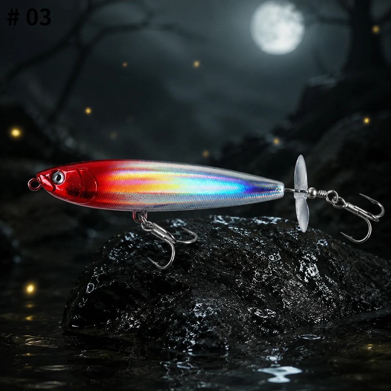 Фото Рыболовная приманка Whopper Plopper 7г 11г, поверхностная пластиковая троллинговая приманка, искусственная жесткая приманка-карандаш для морского окуня и форели. №4