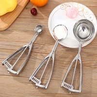 ice cream scoop kitchen tools 4 size stainless steel spring handle mash potato watermelon ball stacks home kitchen accessories
