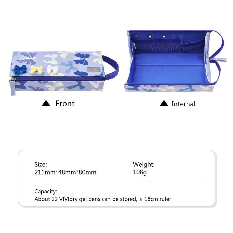 

Японский пенал Kokuyo, серия Bow, полиэстер