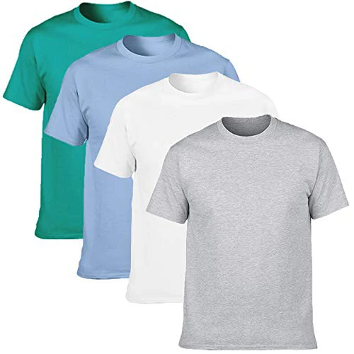 

Summer new style men's 4 pieces of slim short sleeves