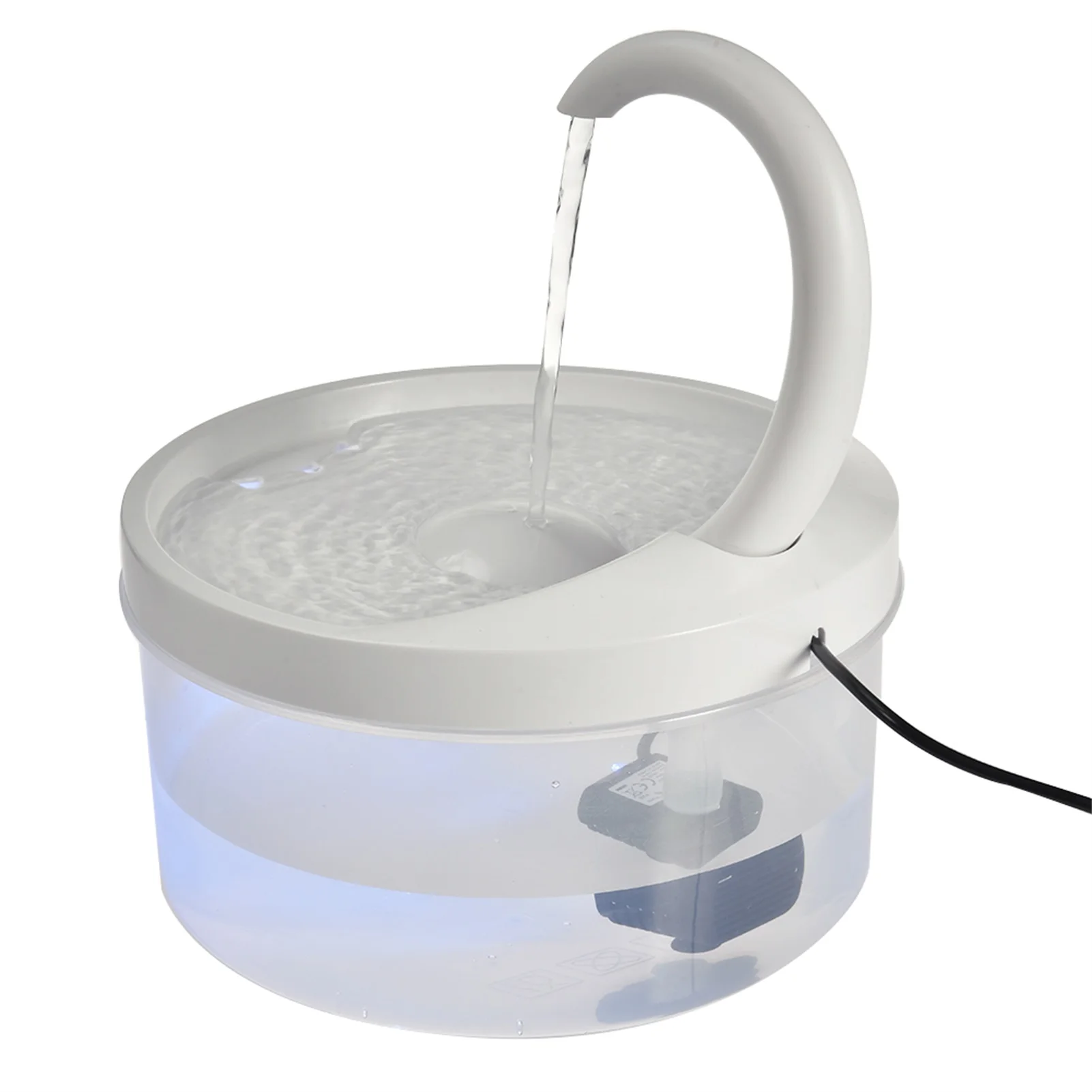 

2L Pet Water Fountain Swan Neck Automatic Fountain Cat Feeder Water Dispenser Drinker For Cats Dogs Accessory