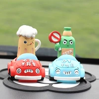 new car decoration for drunk driving decoration resin shaking head car decoration creative personalized car interior decoration