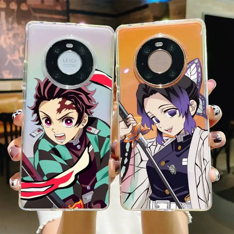 

Demon Slayer Phone Case for Samsung S10 20 22 23 A10 40 for Xiaomi10 Note10 for Huawei P50 20 Honor60 70
