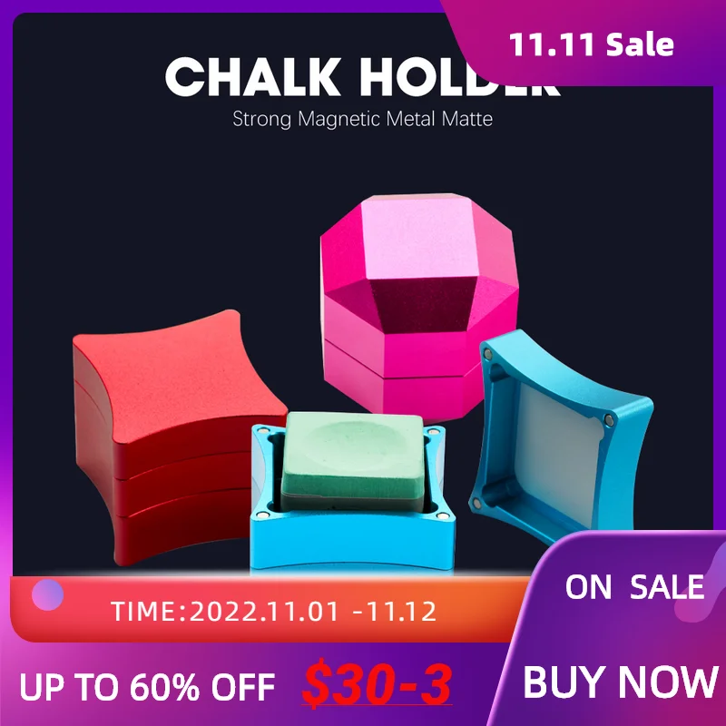 Metal Frosted Billiard ChalkMetal Frosted Billiard Chalk Holder Snooker High-end Pool Stick Kit Multi-Color Chalk Holder Durable
Metal Frosted Billiard ChalkMetal Frosted Billiard Chalk Holder Snooker High-end Pool Stick Kit Multi-Color Chalk Holder Durable