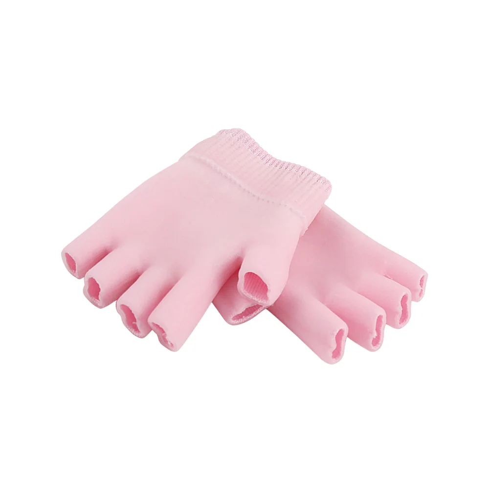 

Gloves Moisturizing Handspa Mitten Manicure Overnight Glove， Glove Fingerless Hydrating Cotton Treatment Softening Beauty Dry