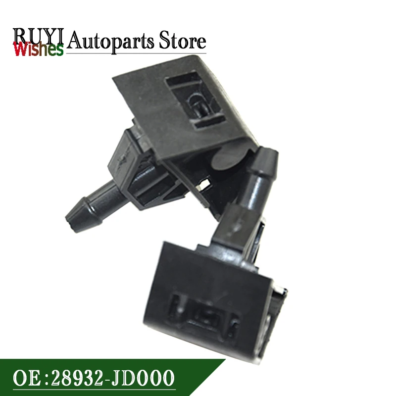 

2X 28932-JD000 28932JD000 Автомобильная передняя левая и правая форсунка омывателя лобового стекла для Nissan Qashqai +2 J10/dualis +2 2007-2013