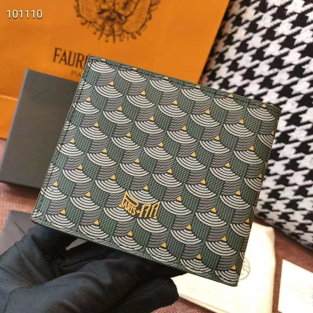 

Dompet kulit pria dan wanita, kонлайн kartu pendek bercetak huruf modis kualitas tinggi