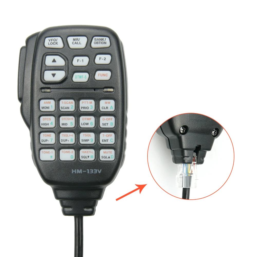 Original  Handheld Speaker Microphone Mic HM-133V For Icom Radio IC-2200H IC-V8000 IC208H IC-E208 IC-207H IC-E880