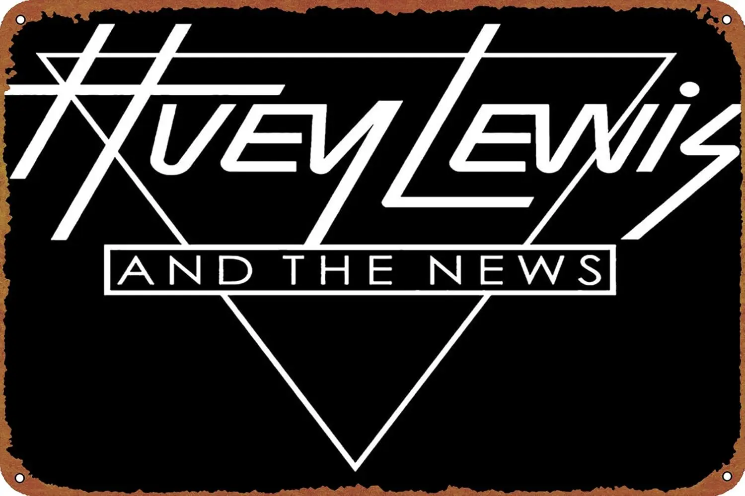 Музыкальные постеры Хьюи Льюис и новости жестяные знаки металлические банки из