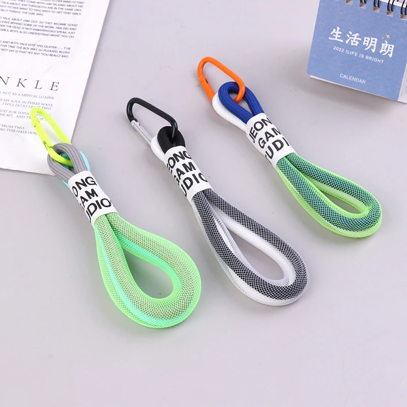 Fashion Fluorescent Color Multi Function Mobile Phone Lanyard Strap For Keys Backpack Card Holder Cute Hand Straps Short Rope