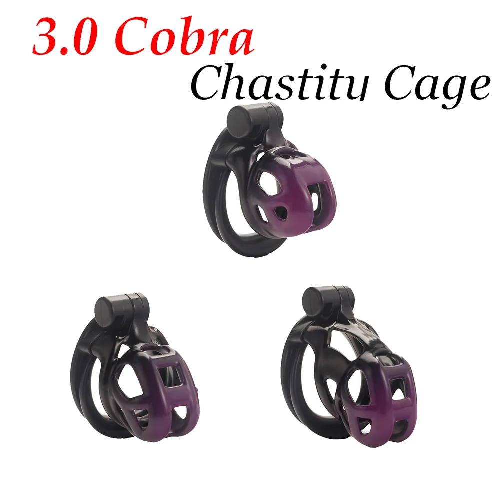 2025 Новая мужская клетка целомудрия Cobra удерживающее пенис кольцо против ударов с