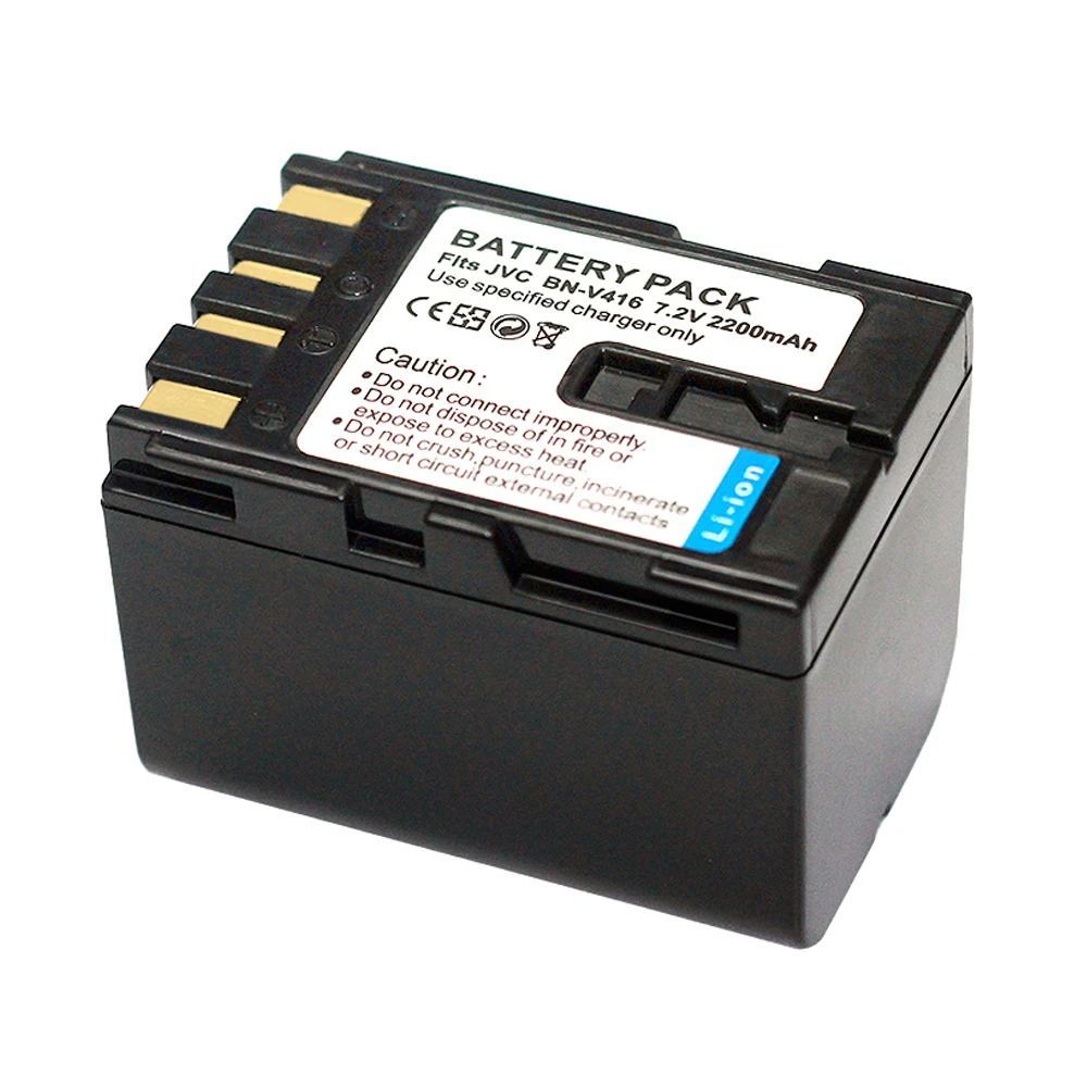Аккумулятор 2200 мАч BN-V416 BN-V416U для JVC GR-D200 D201 D230 D20 D21 D22 D31 D40 D50 D53 D60 D70 D72 D90 D91 D93 DV1800
