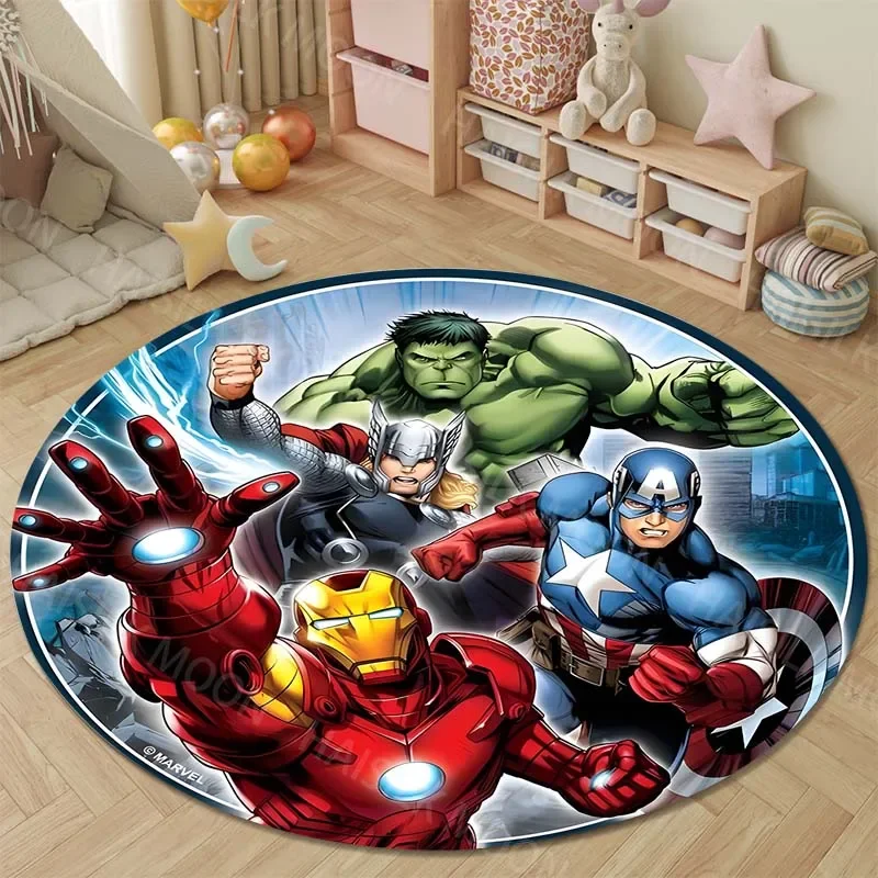 Круглые коврики Marvel Мстители для спальни напольные детской комнаты домашний