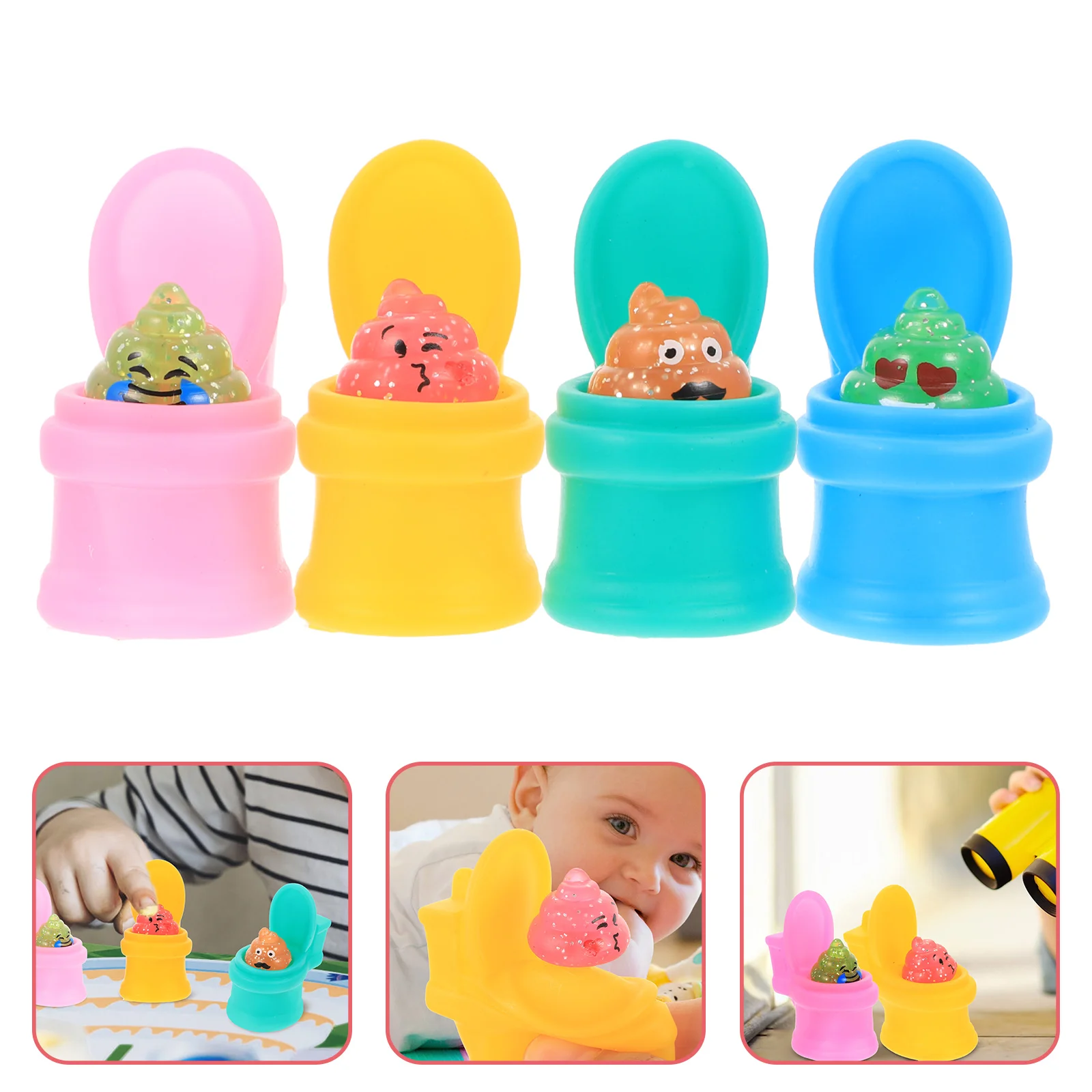 

Toilet Pressure Stretchycompact Cool Office 12 Boysadorable Interesting Portable Resistant Wear Lovely Stress Mini Poop Decor