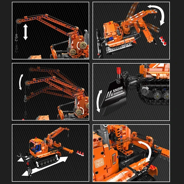 Технический автомобиль Mould King 17051 строительный блок с дистанционным управлением