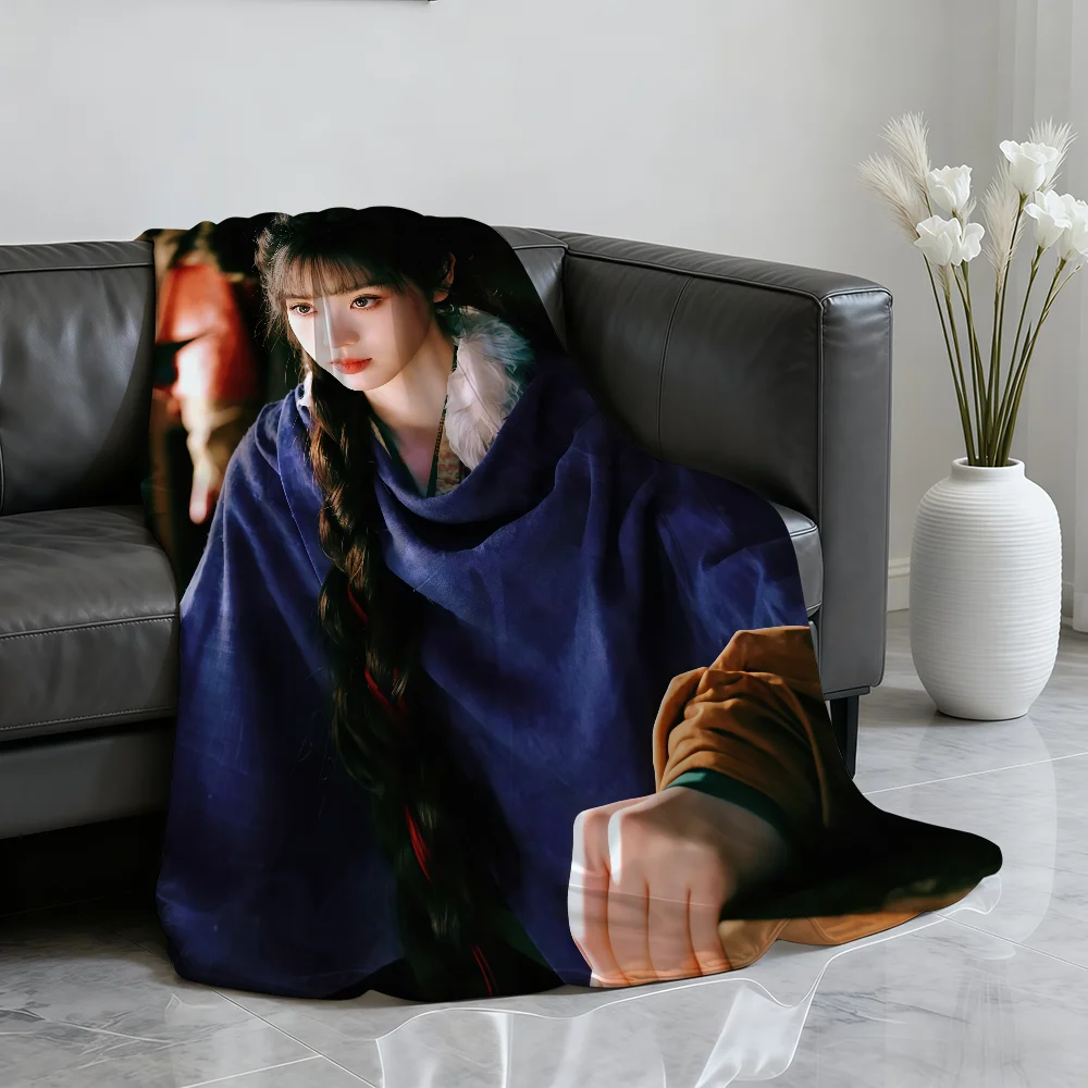 Фото Плед TV P-Pursuit of Jade Fan Changyu, мягкий плед для дома, спальни, дивана, пикника, путешествий, офиса, отдыха, подарок №4