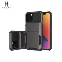 suitable for iphone13 mobile phone case for apple xs xr 11 12 new flip card 2in1 anti fall wallet phone cases