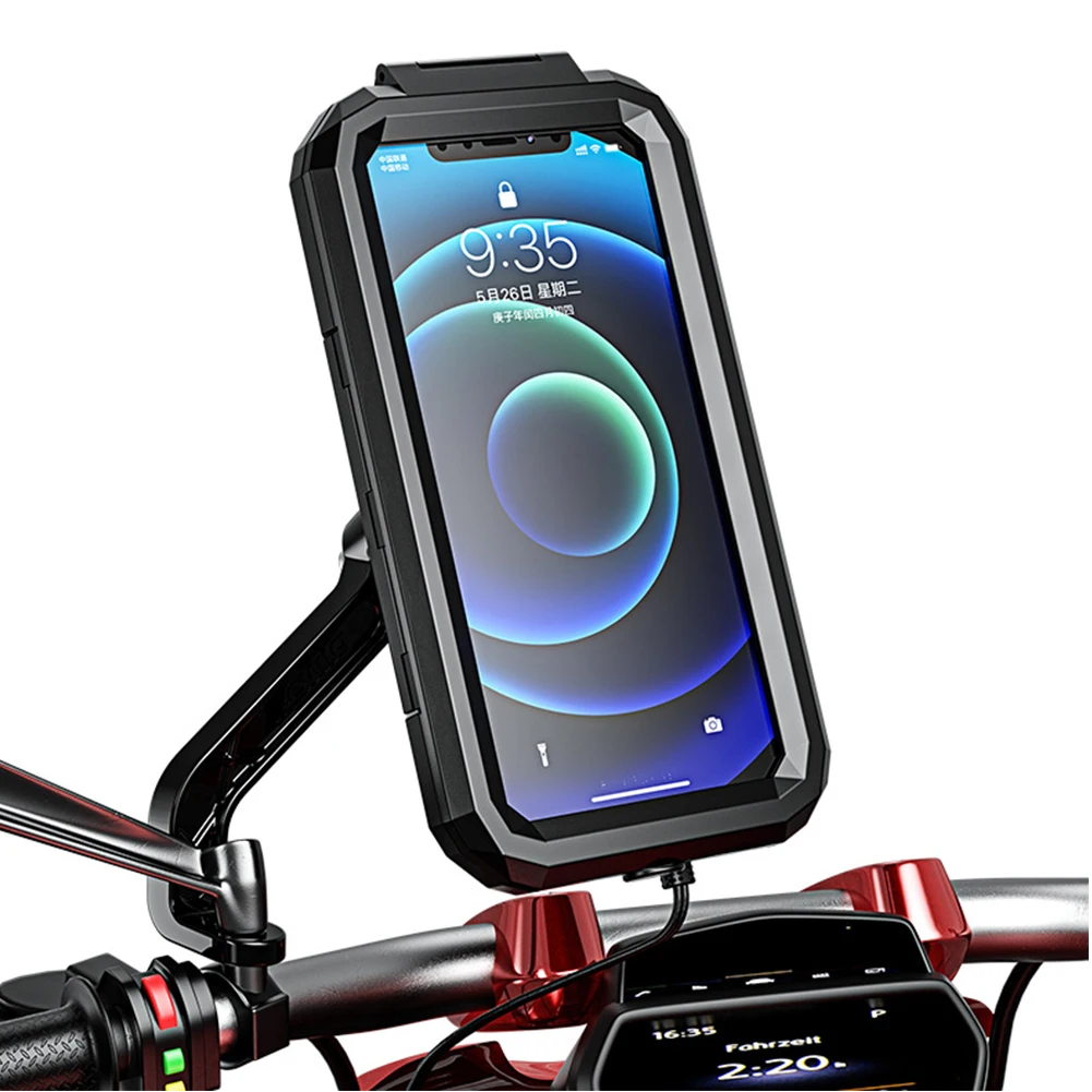 

Support 360 Degree Rotate Motorbike Portable Waterproof Case Touch Screen Accessories Adjustable Outdoor Bicycle Phone Holder