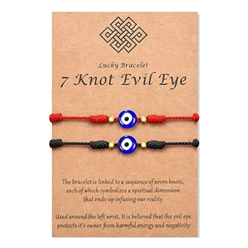 

2 Pcs Good Luck Jewelry Lucky Strings Suitable Size for Unisex Adult Girlfriend Family for Teens Little Girls Boys