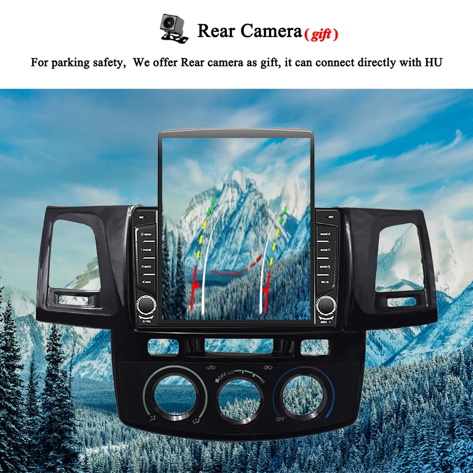 Авторадио DVD-кассета для Toyota Fortuner Hilux 2005 2007 2009 2011 2014, автомобильное радио FM AM, аудио, видео, AV, планшет, 4G Lte WiFi (art.: 3920cdc1b1d76) - 3920cdc1b1d76