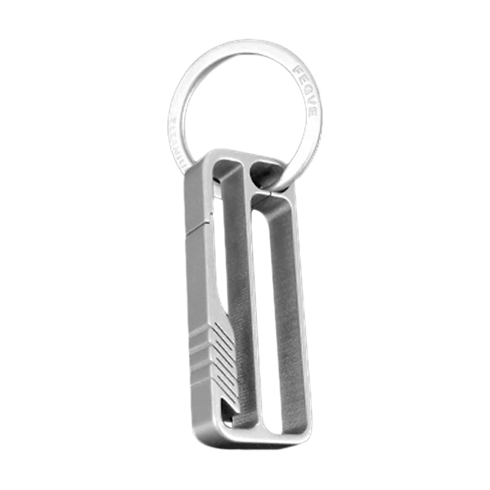 

Titanium Key Chain Custom Lettering Lightweight Titanium EDC Tool Men Waist Belt Keychain Hanging Buckle Car Key Ring Holders