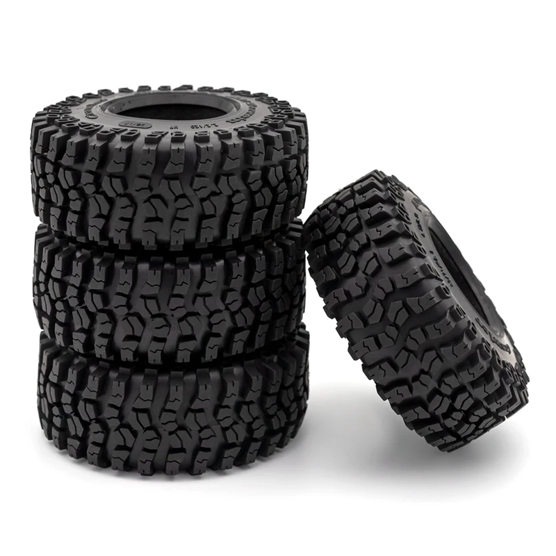 

4PCS 125MM 2.2 Rubber Tires Wheel Tyres For 1/10 RC Crawler Car Axial Wraith SCX10 Capra Traxxas TRX4 TRX6 D90