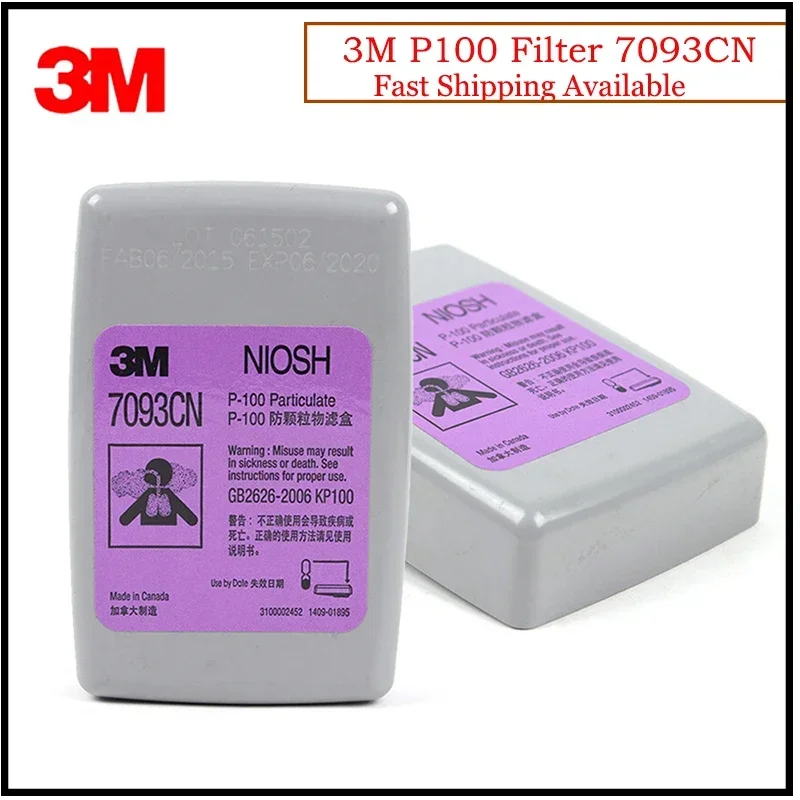 Фильтр газового картриджа 3M 7093CN P100 защищает от твердых частиц/PM0.3/сварочного дыма