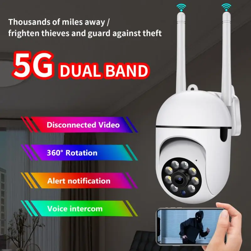 

3MP PTZ Surveillance IP Camera 3.6mm HD Lens Full Color WIFI Security CCTV Camera Outdoor Real-time Monitor Support 128G Storage