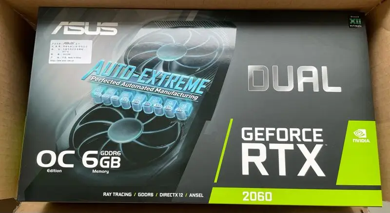 

Видеокарта DUAL RTX2060 6G EVO Snow Leopard OC