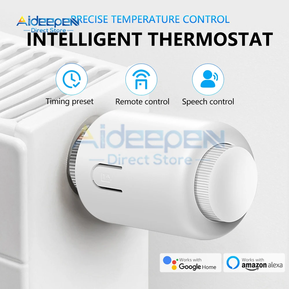 

Tuya Smart ZigBee термостатический радиаторный клапан