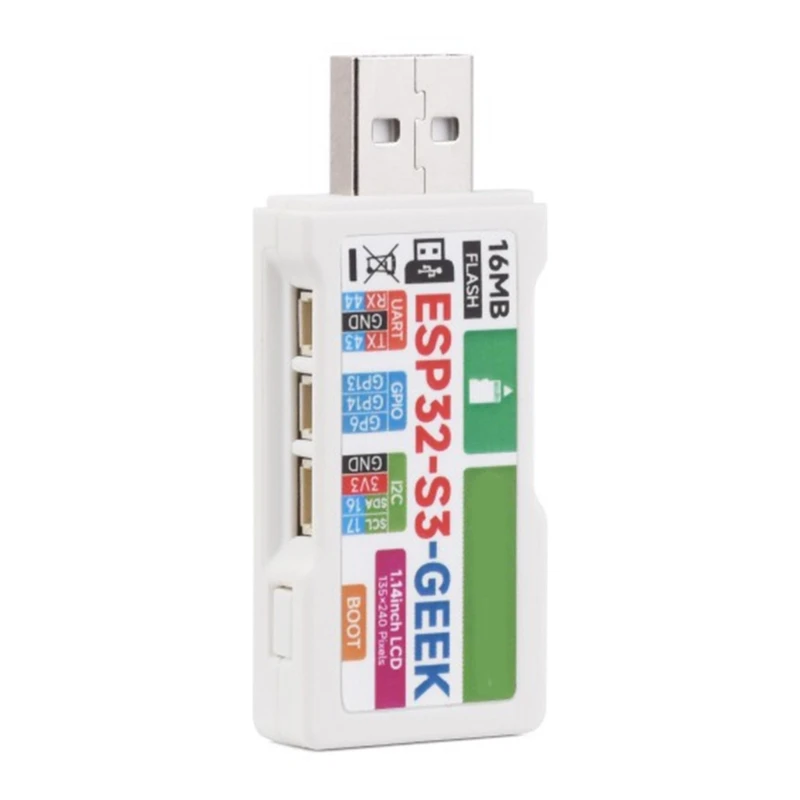 Макетная плата ESP32-S3GEEK с 1 14-дюймовым ЖК-экраном и поддержкой USB Wi-Fi QXNF
