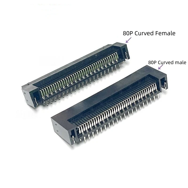 Фото Комплект из 5 шт. усиленных разъемов TX24-80R-LT-H1E, угловой SCSI-разъем 80P (штекер) и угловая гнездовая вилка OPS 90 градусов №3
