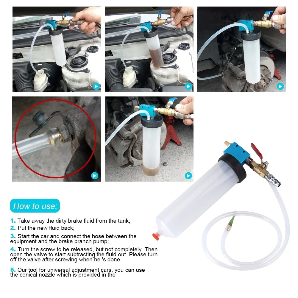 

Auto Car Brake Fluid Oil Change Replacement Tool Drain Kit