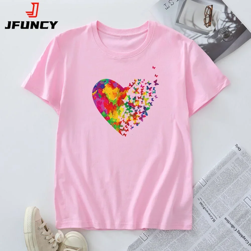 Женские футболки 2025 большого размера модные женские топы женская футболка с