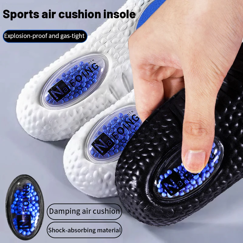 PU Insoles for Shoes Sole Shock Absorption Deodorant Breathable Cushion Running Insoles for Feet Man Women Orthopedic Insoles