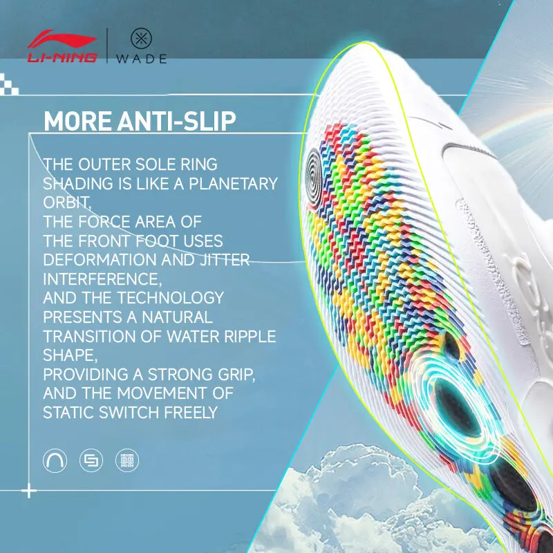 Фото Баскетбольная обувь LI-NING Way of Wade 10, профессиональная спортивная обувь с подкладкой, кроссовки Dwade ABAS083 №5