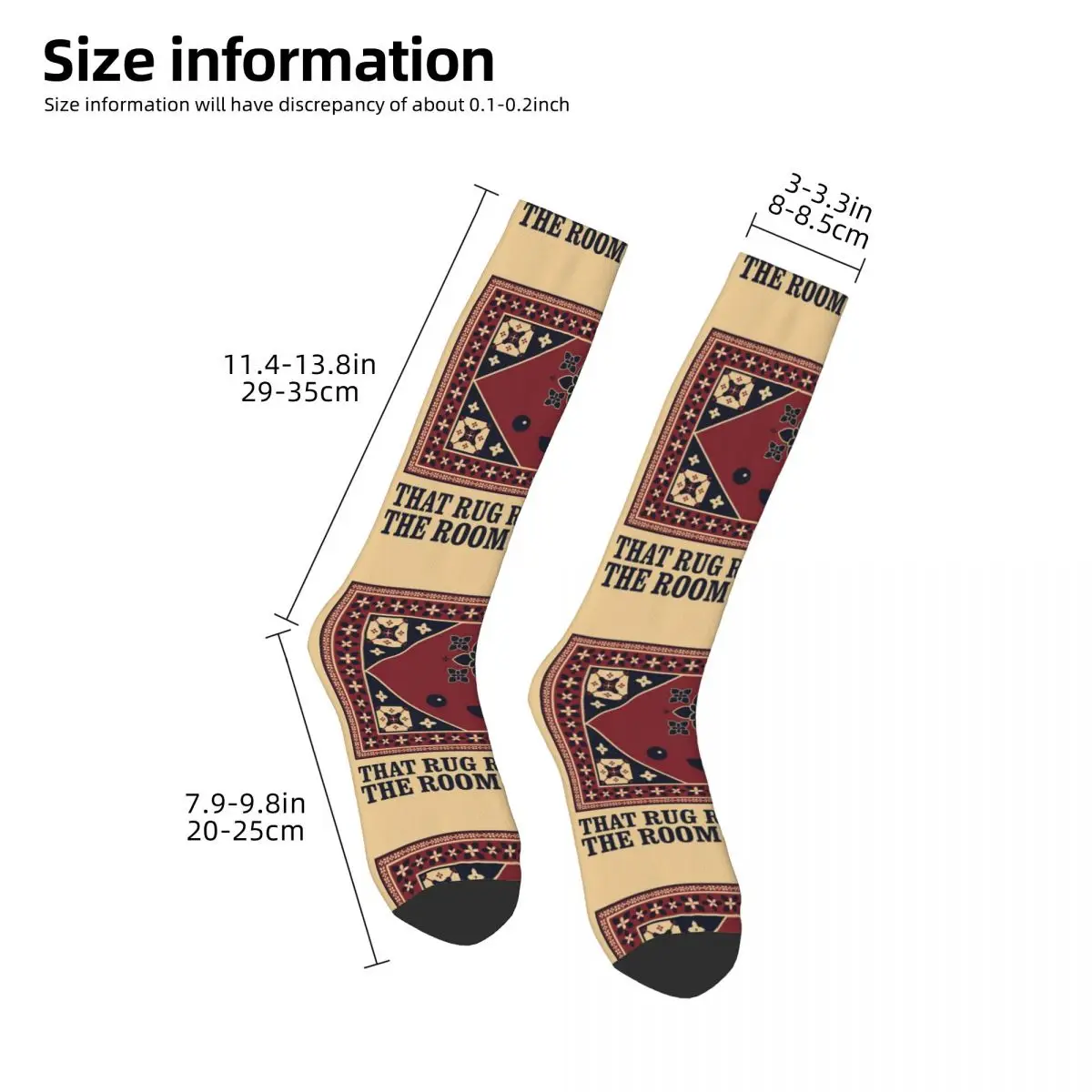 The Big Lebowski - Ковер That Rug Really Tied Room Together Носки Чулки Харадзюку Всесезонные длинные