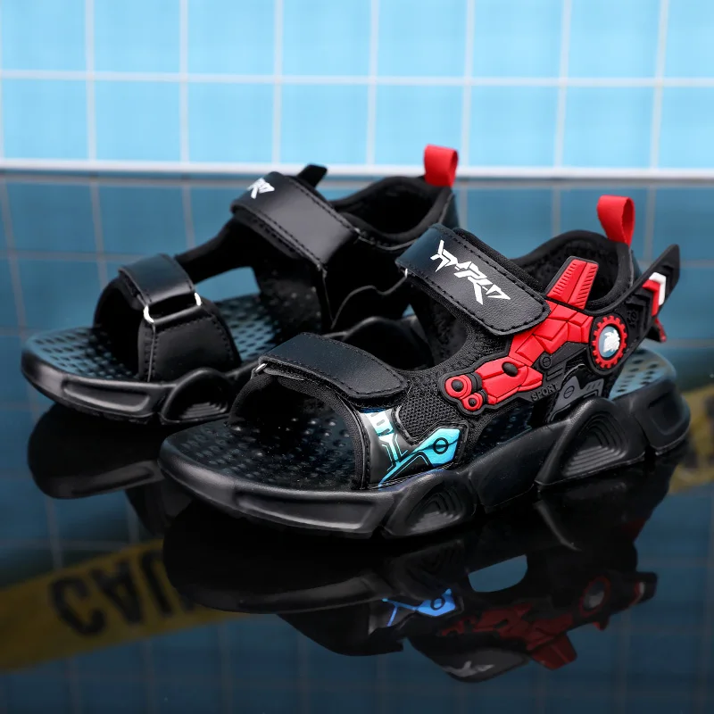 

Summer Children Sandals Outdoor Comfortable Light Mesh Baby Shoe Breathable Beach Boys Slides Anti-Skid Tenis Infantil Menino