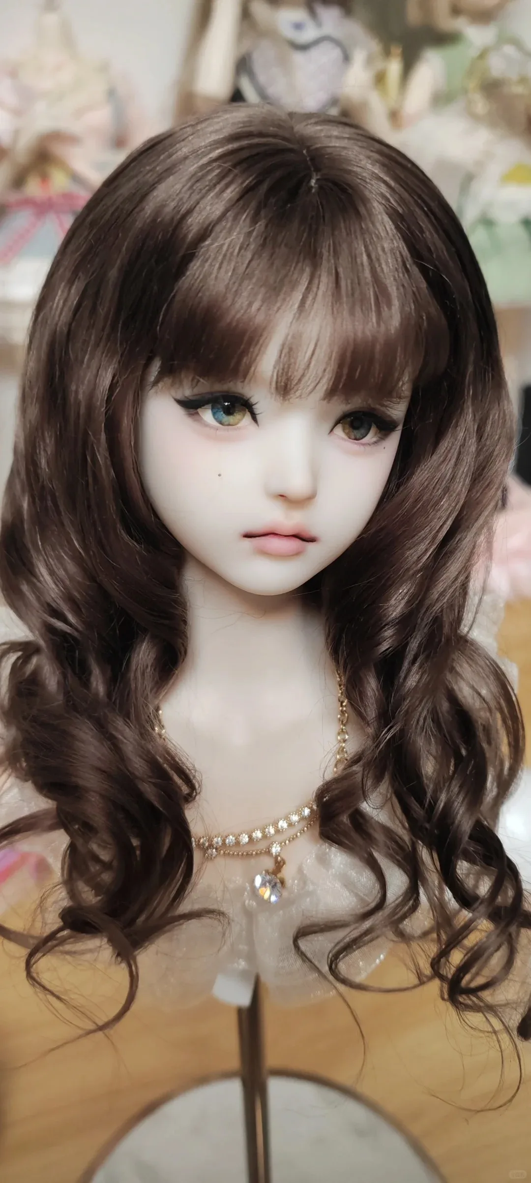 Кукла SD BJD 14 Weimengmeng, голова с темным макияжем, красивая девушка, высококачественная смоляная игрушка, подарок (только голова) (art.: 3920d4cebece2) - 3920d4cebece2