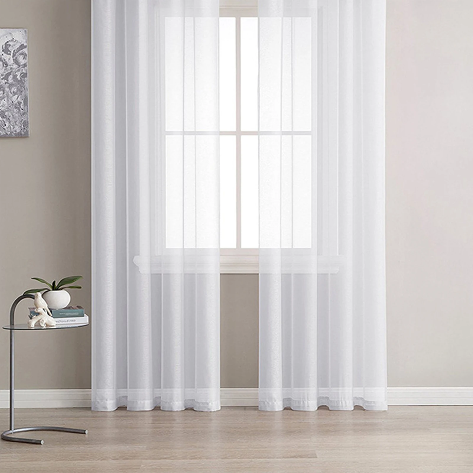 

Solid White Tulle Sheer Curtains for Living Room Decoration Curtains for the Room Bedroom Kitchen Voile Organza Curtains