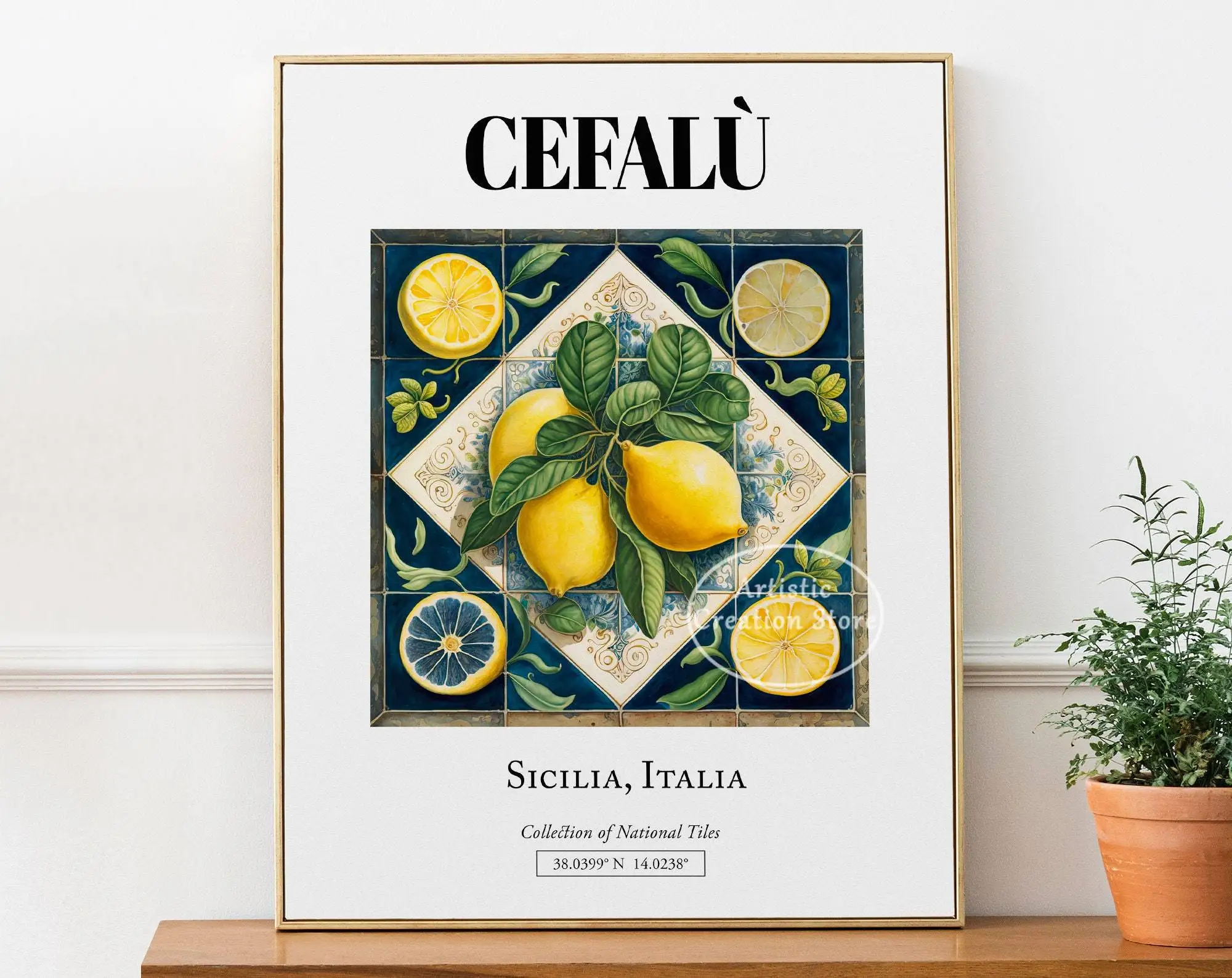 

Плакат "Taormina Sicily Italy Colorful Oranges" на холсте